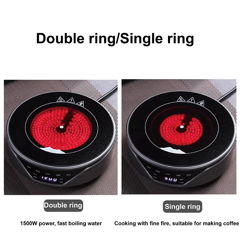 110V/220V Electric Ceramic Stove Mini Tea Stove Electric Hot Plate Heater Stove Heating Furnace Portable Tea Maker Water Boiler 2