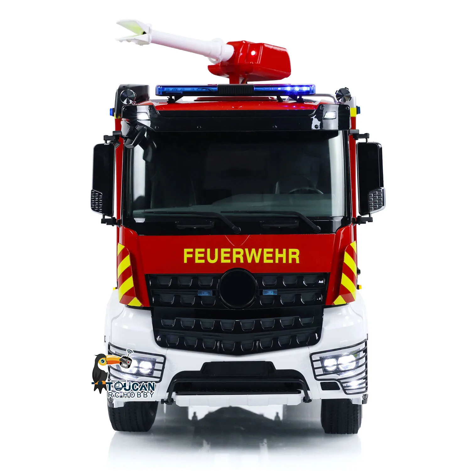 RC Fire Truck 1/14 4x2 3-speed Transmission Remote Control Fire Fighting Vehicle Light Sound Painted Assembled Car TH24162 4