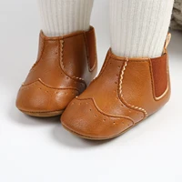 Baby Booties Vintage Anti-slip Sole Winter Warm Baby Boys Girls Shoes Snow Booties First Walkers Infant Shoes 4