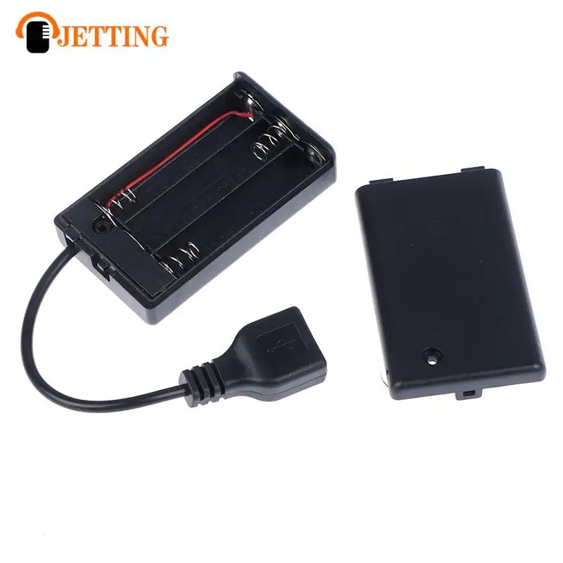1 Pz Dc4.5V Portatile Mini Aaa Portabatterie Custodia Custodia Usb Power Supply Battery Box Muslimah