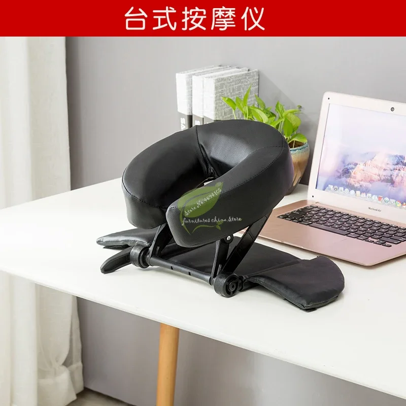 Deluxe Home Massage Kit-Includes Adjustable Headrest and Face Pillow Beauty Cradle for Desk and Tabletop Use
