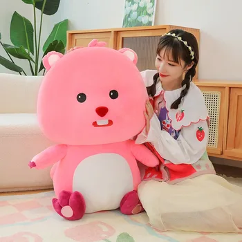 귀여운 뽀로로 봉제 인형, 귀여운 만화 동물 봉제 인형, 매우 부드러운 소녀 수면 베개, 어린이 생일 선물, 75cm