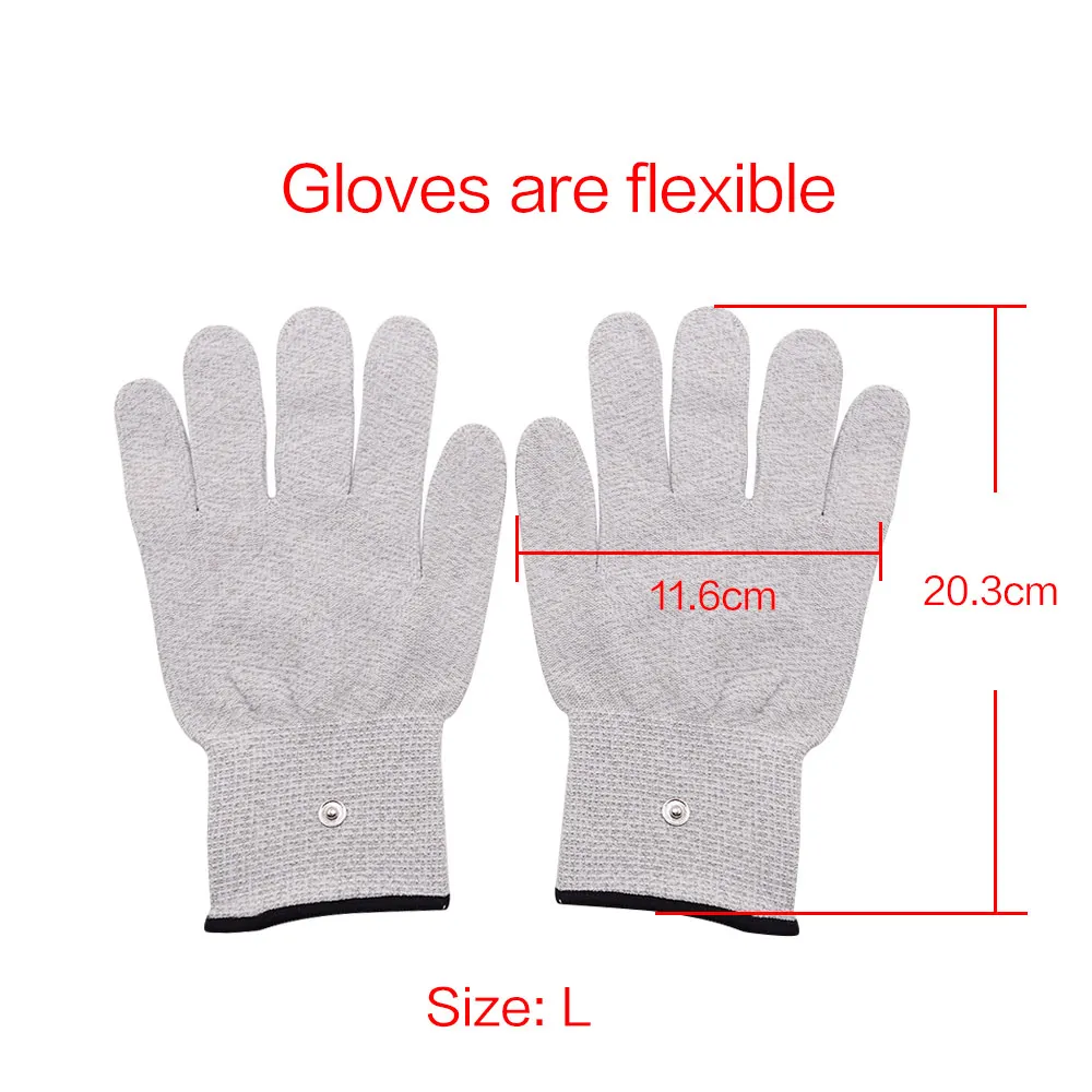 Electrode Pads TENS EMS Electrode Electric Massager Accessories Glove Sock Bracer Slipper Cable Conductive Silver Fiber for Body Massage