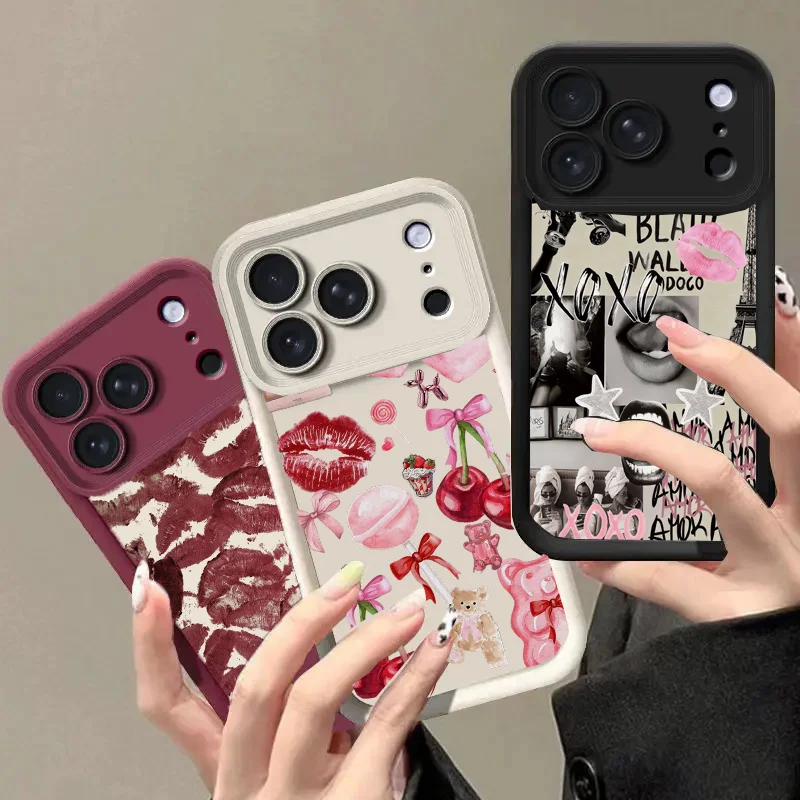 Chic Lip Print Phone Case