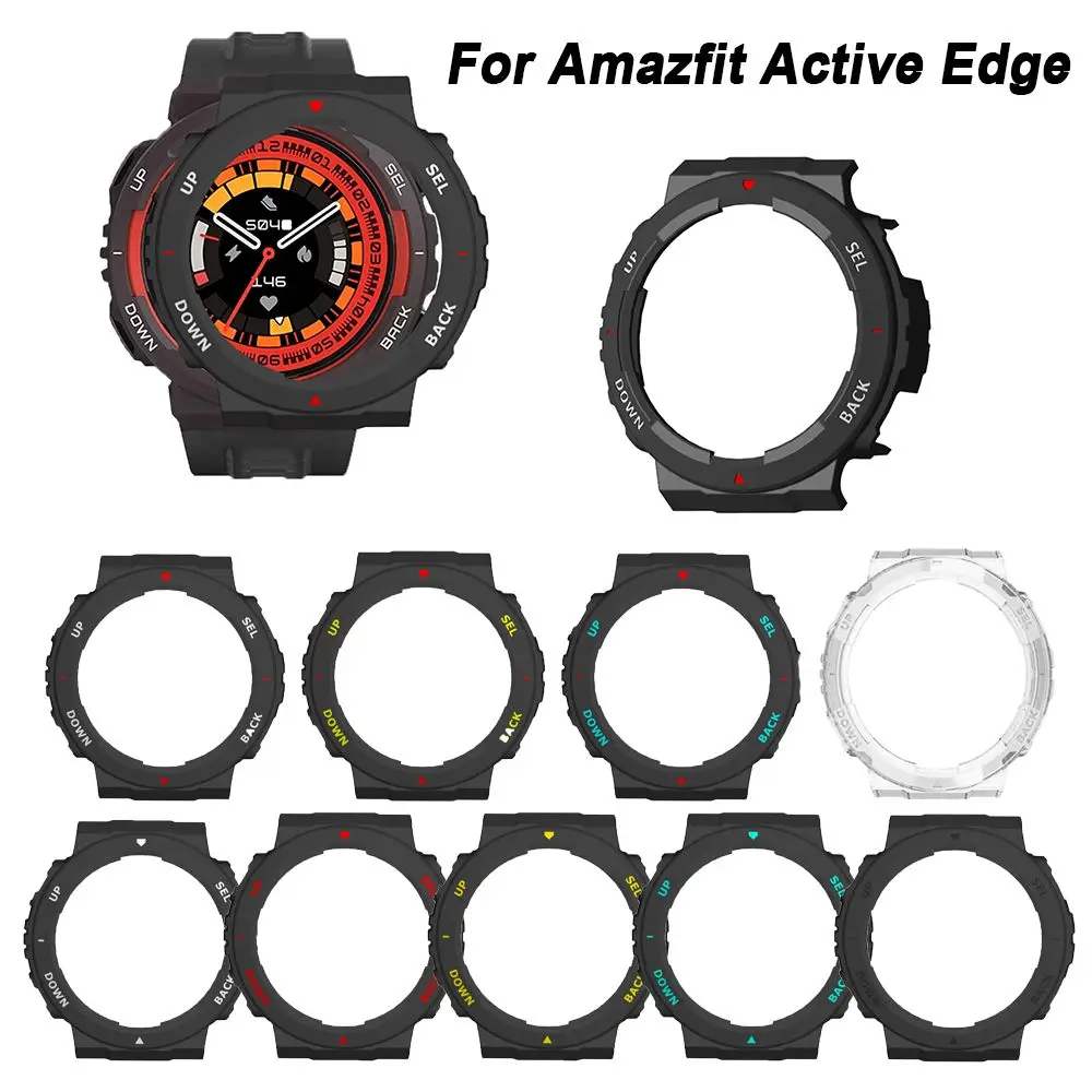 PC Protective Case Amazfit Active Edge Smart Watch Strap Anti-Scratch Screen Protector Frame Full Cover Shell Bumper apple watch screen protector,watch screen protector case,watch screen protector,apple watch screen protector case,watch protective case,watch cover,watch protective cover,apple watch case,tpu protective case,bumper protective case
