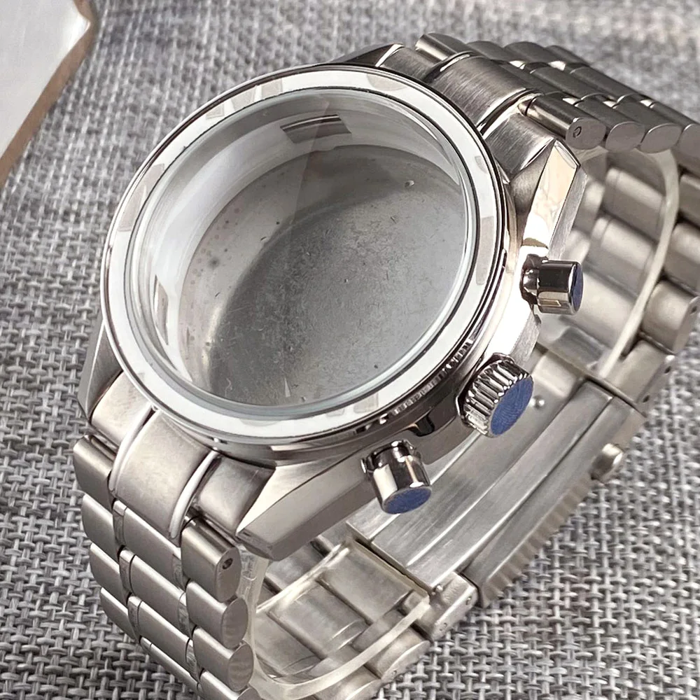 VK63クロノグラフ腕時計ケース40mm、VK64クォーツムーブメント対応