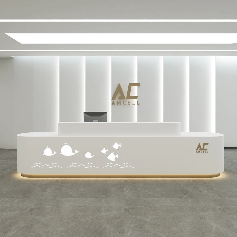 Hospital Reception Desks European Information Service Mobile Front Desk Luxury Office Escrivaninha Para Quarto Salon Furniture