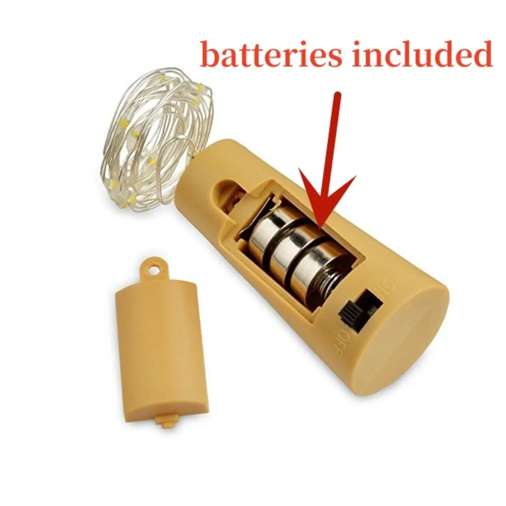 Bar LED Wine Bottle Cork 2M String Lights Christmas Decoration Led Lamp Bottle Fairy Lights Holiday Copper Wire Lights String