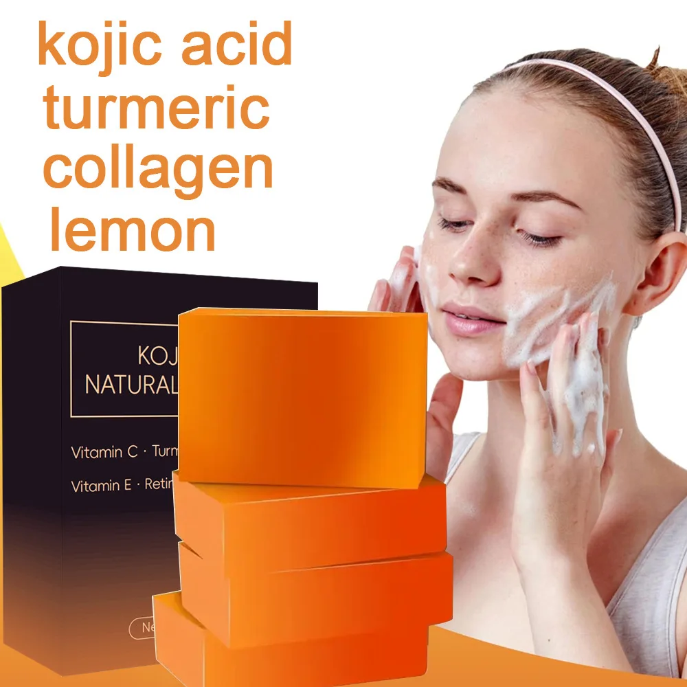 

4PCS Kojic Acid Soap, Handmade Whitening Soap, Body & Face Soap, Deep Cleansing Reduces Dark Spots, Hyperpigmentation & Scarring