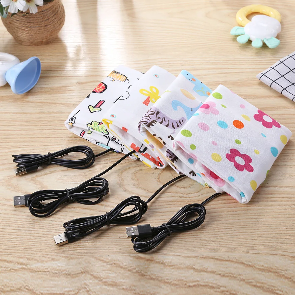 USB 5V Baby Bottle Warmer Portable Toddler Bottles Thermostat Safe Use Thermostatic Bottle Covers Babies Supplies Outdoor Bottle Warmer Milk Bottle Heater