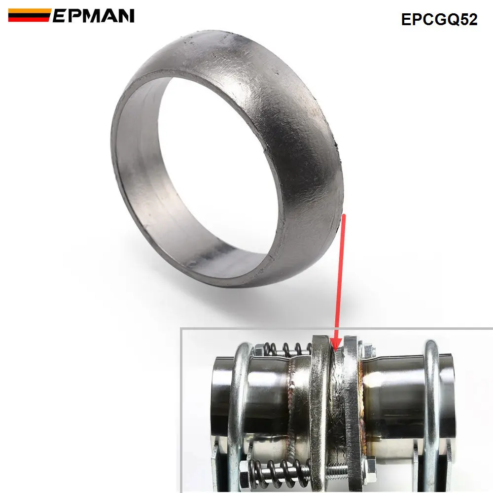 Donut Style Graphite Exhaust Gasket EPCGQ52 For Exhaust Mufflers Tips Universal Downpipe To Catback Flange exhaust gasket