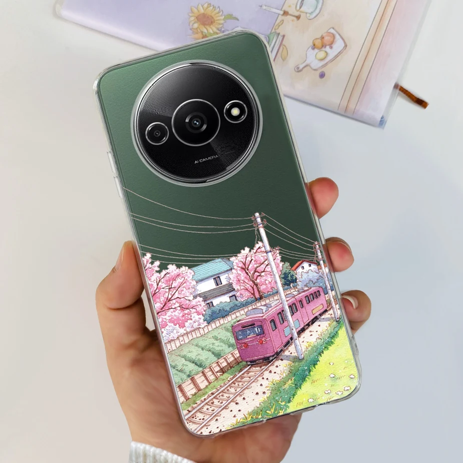 Stylish Painted Soft Silicone Phone Protective Case