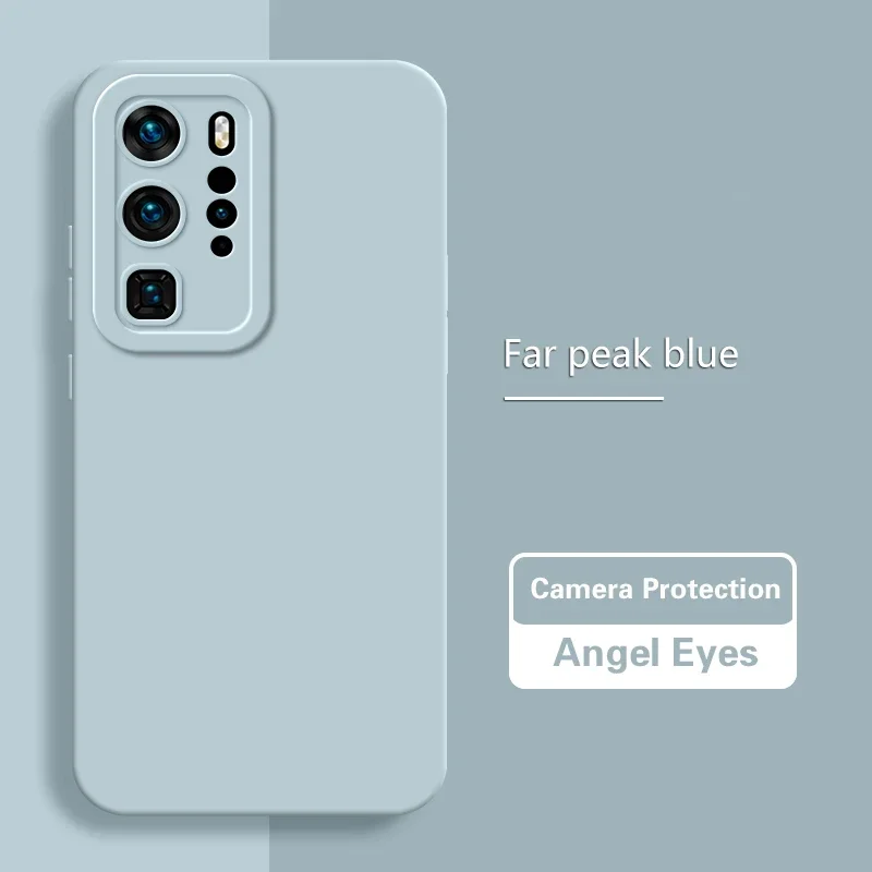Luxurious Soft Matte Liquid Silicone Case for Huawei - Angel Eyes Design