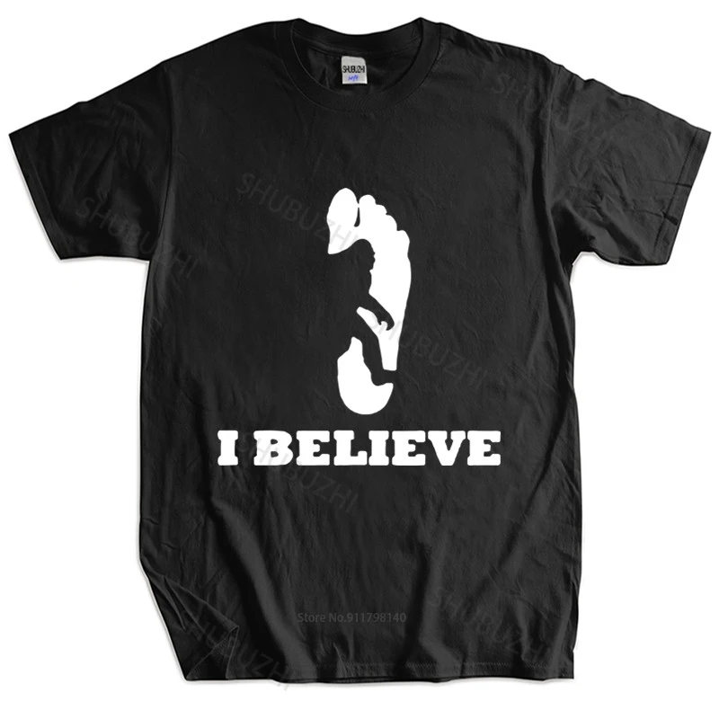 Мужская футболка летняя мужская I Believe s Big Foot Sasquatch Hendersons европейского размера