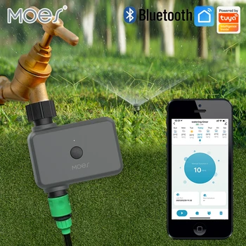 MOES Smart Tuya Bluetooth minuterie d'eau de jardin retard de pluie Programmable minuterie d'irrigation automatique avec Hub requis 1