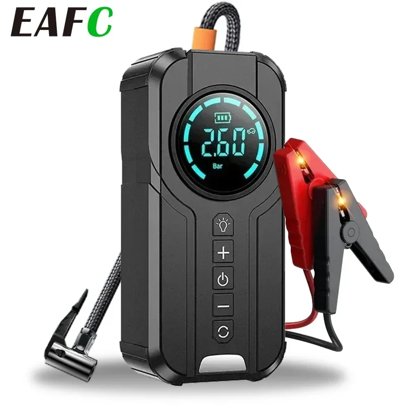 HAONINYUE Car Jump Starter With Air Compressor – 3000A Peak, 150PSI Tire Inflator, 8000mAh, 12V Emergency Power For Cars, Trucks, Boats - View #7