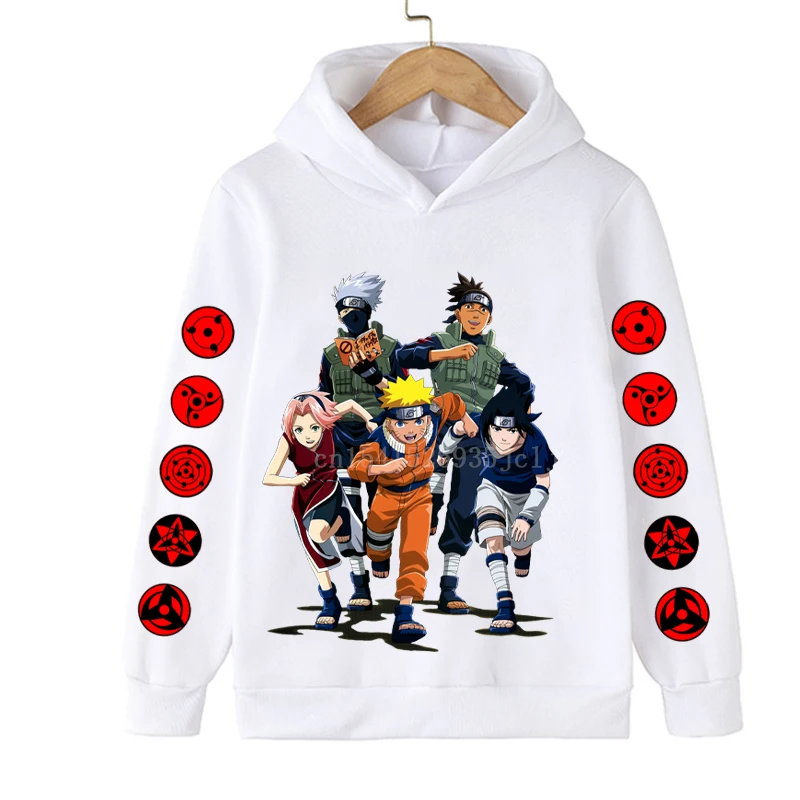Naruto Children Costume Spring Boy Hoodie Kids Clothes Funny Haruno Sakura  Hoodies for Teen Girls 4-14Y Baby Boys Sweatshirt