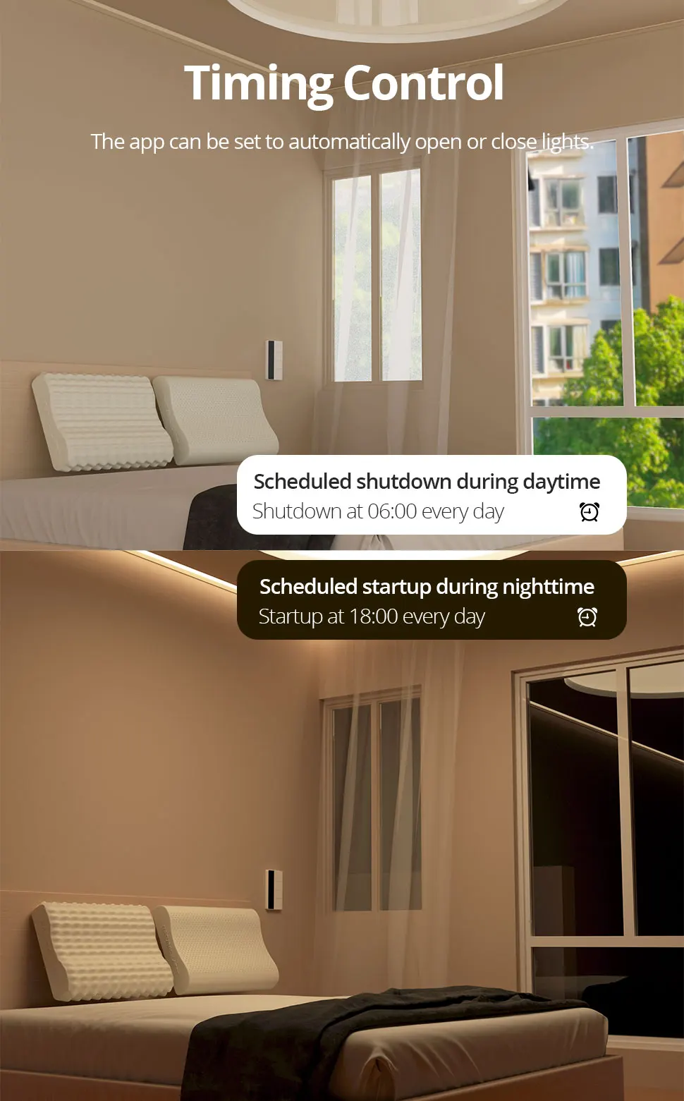 Zemismart Zigbee DIY Name Switch with Display Screen Panel Big Push Button Wall