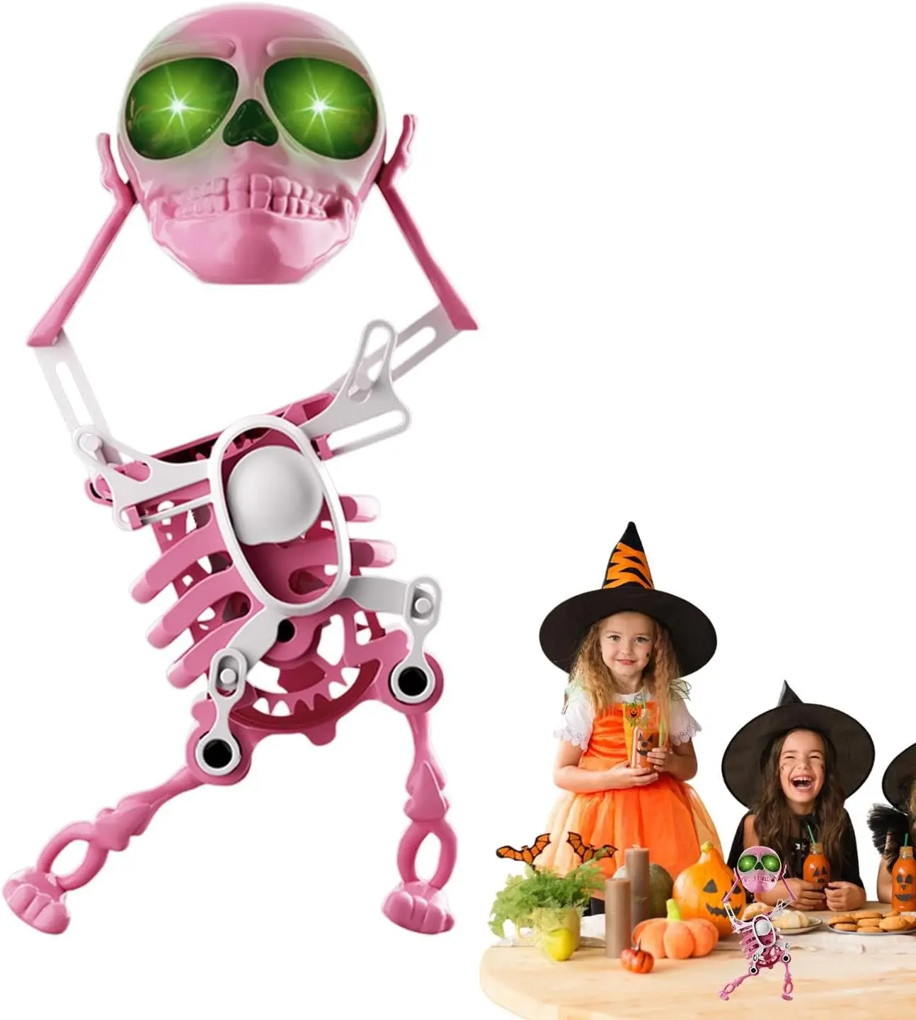 Halloween Wind Up Skeleton Toy for Spooky Party Scenes