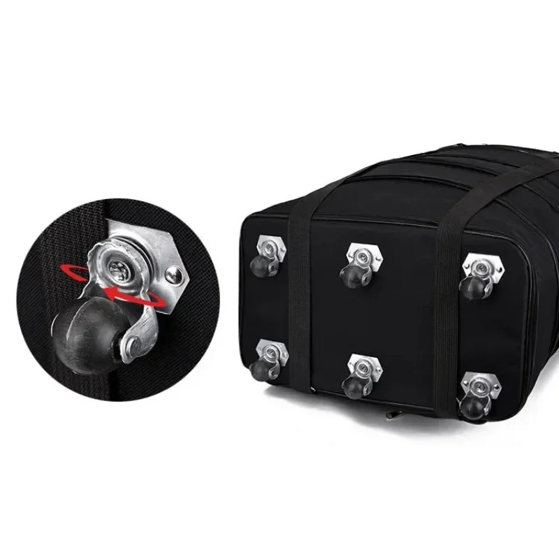 Luggage Bag with Wheels Expandable Folding Oxford Trolley Suitcase  Unisex Carrier Bag Weekend Trip Airplane Luggage Storage Bag