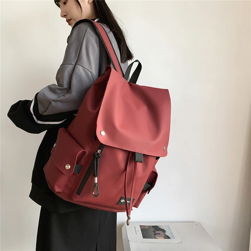 The Latest Men's and Women's Backpack Large-capacity Leisure Travel Bag Locomotive Large-capacity Large Cover Student Schoolbag
