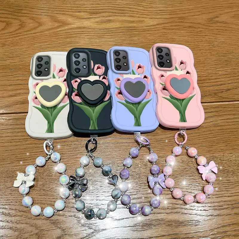 Stay Happy Phone Case Set with Lanyard and Stand - 3-Piece Accessory Bundle