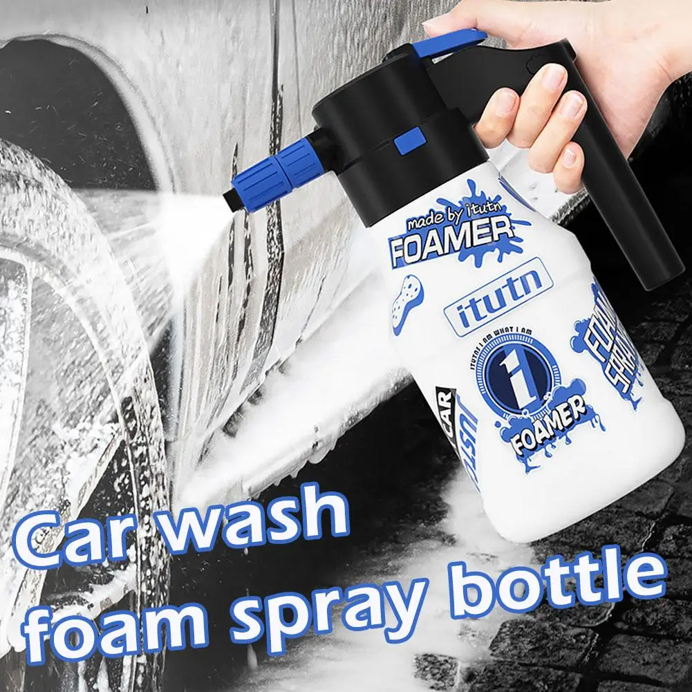 

Electric Foam Sprayer 1.5L Foam Generator For Car Wash 2600mAh Lithium Battery Foam Lance 1h Endurance Car Wash Towel Foam K9Q4