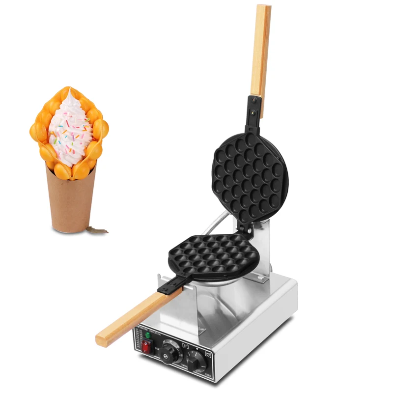 Uova Commerciali Bubble Ball Baking Waffle Maker Eggettes Bubble Puff Cake Forno Hong Kong Egg Waffle Make Rantiaderente Plate