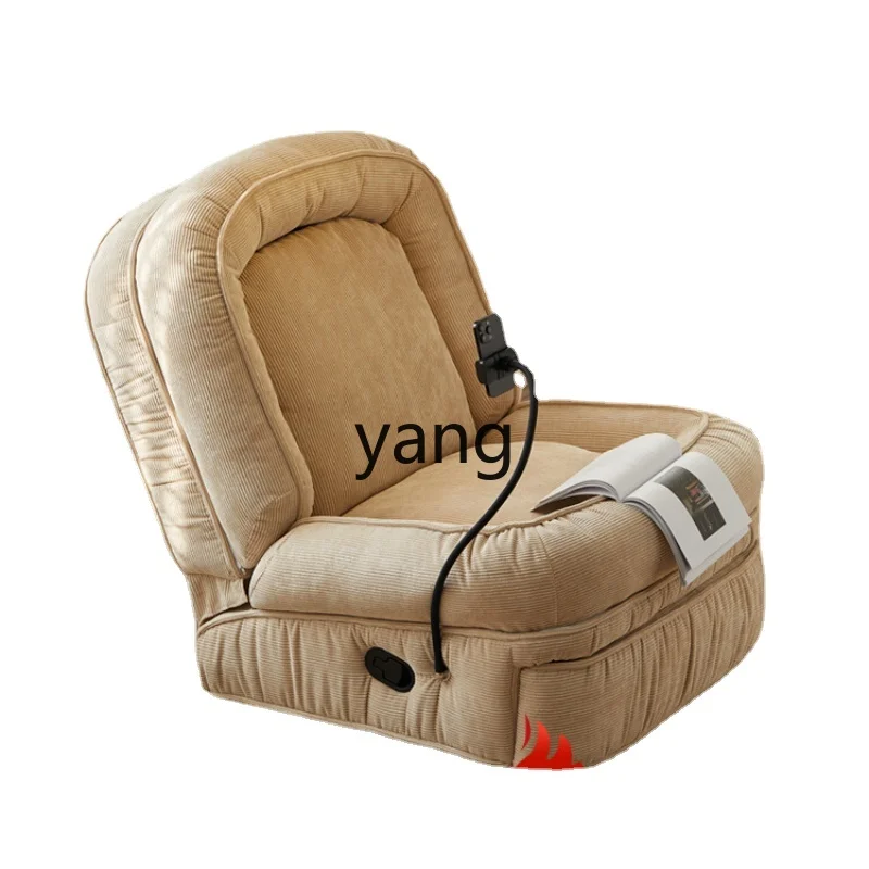 

Yjq Multifunctional Electric Kennel Sofa Living Room Single Rocking Chair Corduroy Rotatable Recliner Lazy Sofa