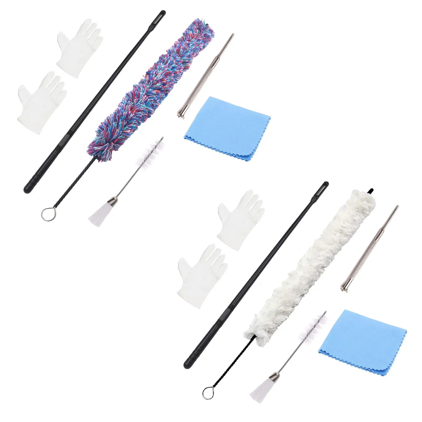 5 PCS Professional Flute Cleaning Kit Set Cleaning Cloth for Flute