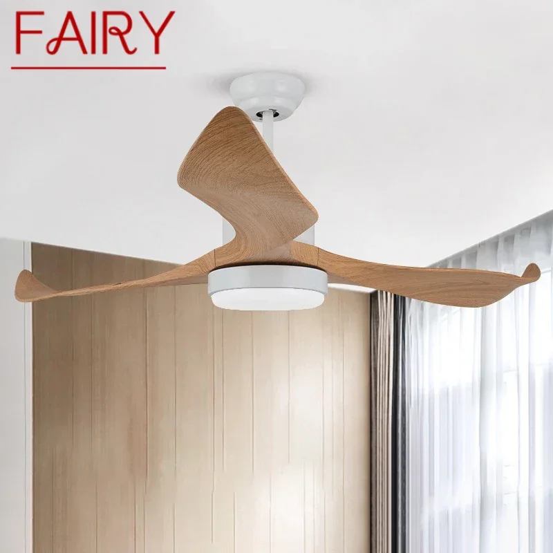 

FAIRY Nordic LED Fan Light Modern Minimalism Restaurant Living Room Study Ceiling Fan Light Remote Electric Fan Light