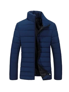 الخريف الوقوف طوق خفيفة الوزن سترات منتفخة الرجال جديد مبطن سترة مقاومة للماء Ripstop أسفل معزول سترة واقية معاطف 3