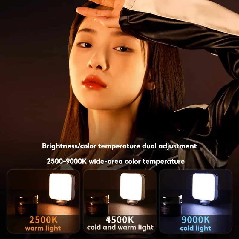 MoZhao Portable Phone Fill Light RGB Colorful Handheld Pocket Light Photography Selfie Live Mini Light Outdoor Led Soft Light