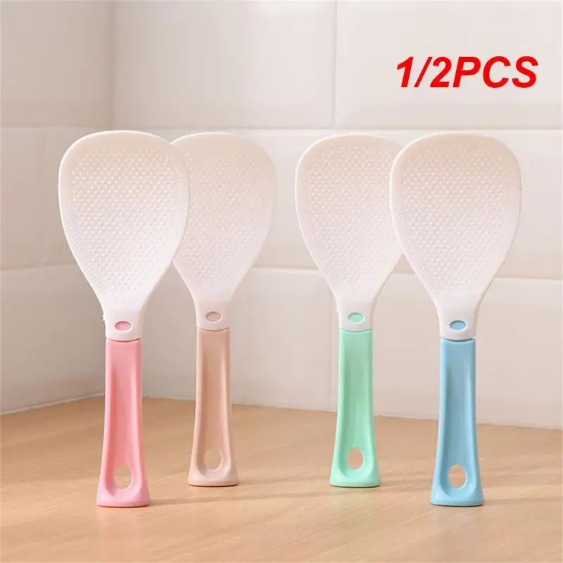 Non-stick Rice Spoon Simple Fashionable Food Grade Creative Household Rice Spoon Vertical 1/2PCS
