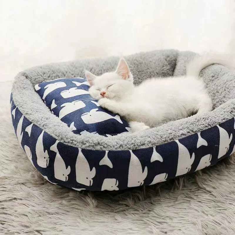 Title 3, Warm Winter Pets Dog Bed Dog Kneel Cat Mats Hou...