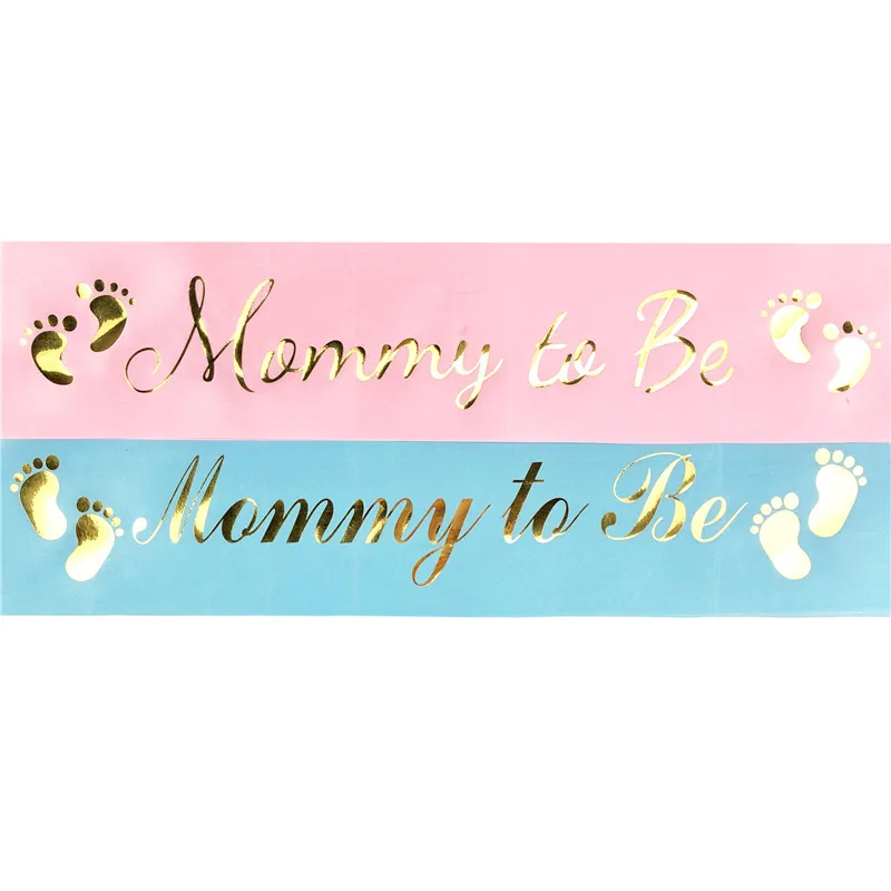 Baby Shower Decor Mom Dad To Be Satin Ribbon Christening Gender Reveal  Party Badge Happy Birthday Dad Mom to be Ribbon Badge