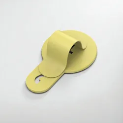 Universal Foldable Magnetic Phone Stand with Finger Ring Grip (Yellow)