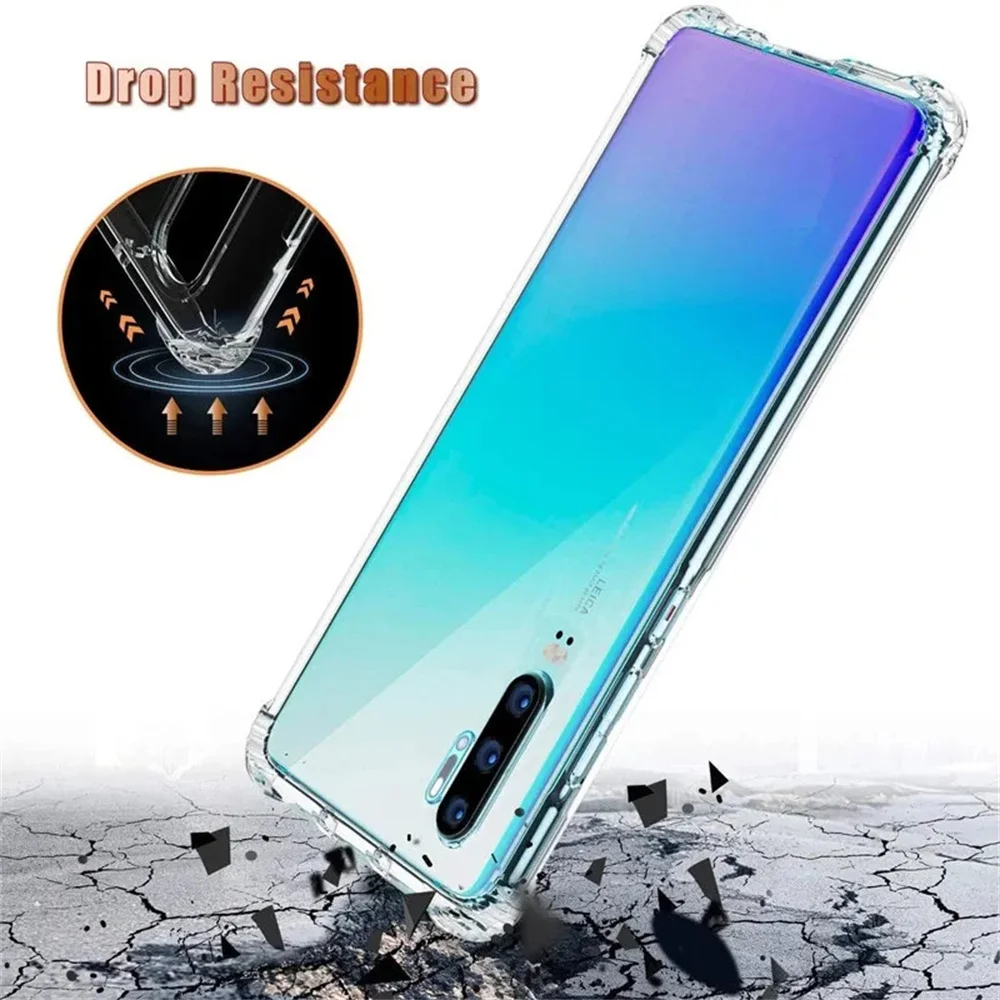 Clear Ultra Thin Silicone Case For Huawei P40 P30 P20 Pro P9
