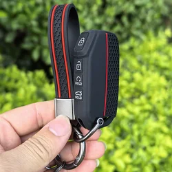 Premium Car Key Fob Case Cover for Enhanced Protection and Style (With Keychain)