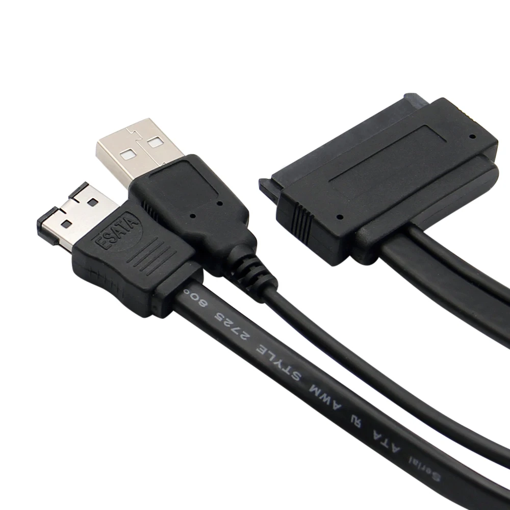 SATA 22Pin to Power ESATA Cable Splitter USB Power Wire Converter 2.5inch Driver Laptop Converter 50cm