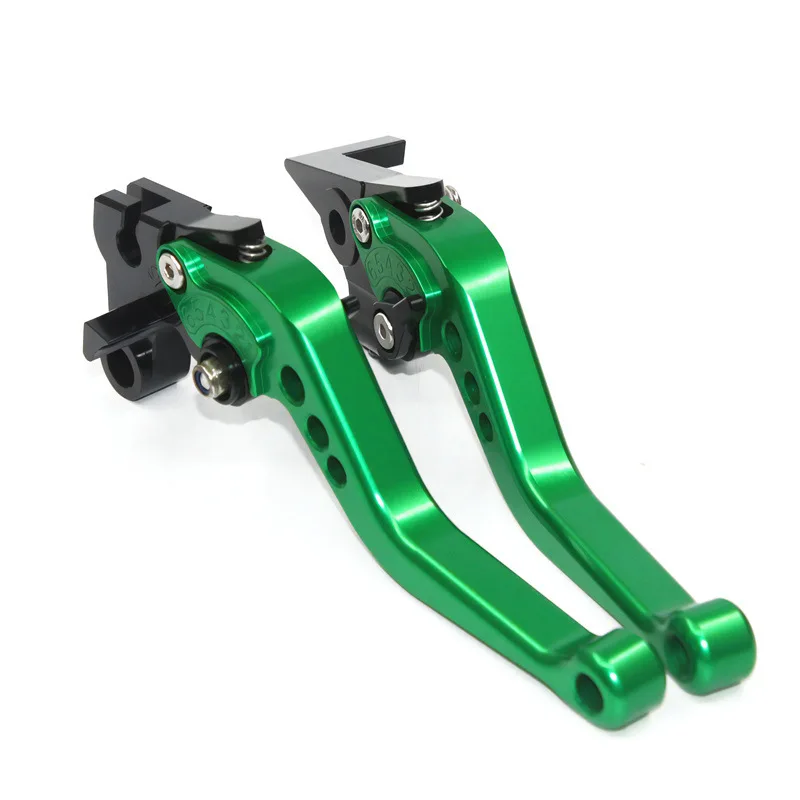 Levier De Frein/de Débrayage Long CNC Vert Pour Kawasaki Z900 2017 - Neuf Sous Sachet