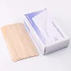100 Pieces Disposable Wood Stick Beauty Spatulas Log Hair Removal Wax Coating and Scraping Tool Eyebrow Trimming Wooden Stick 4