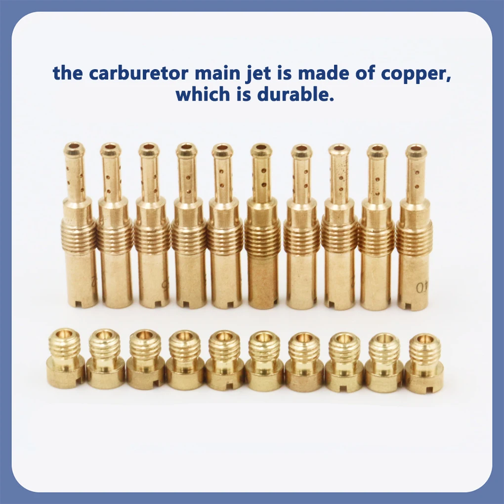 

Professional Carburetor Main Jet Rustproof Nozzle Slow Pilot Jets Set