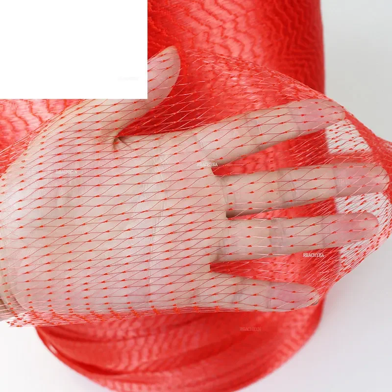 Fruit Woven Nylon Plastic  Bag Garlic Egg Mesh Bag Rolled Mesh Cutting Mesh Rope Packing Vegetables and Fruits 3