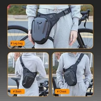 Sac de jambe tactique pour hommes, équitation moto, guêtres multifonctions étanches, rangement croisé, voyage randonnée cyclisme 3