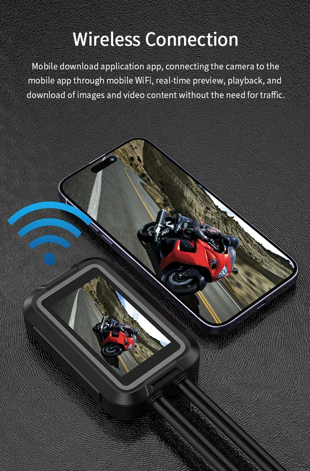 Odolné káble a konektory motocyklovej palubnej kamery