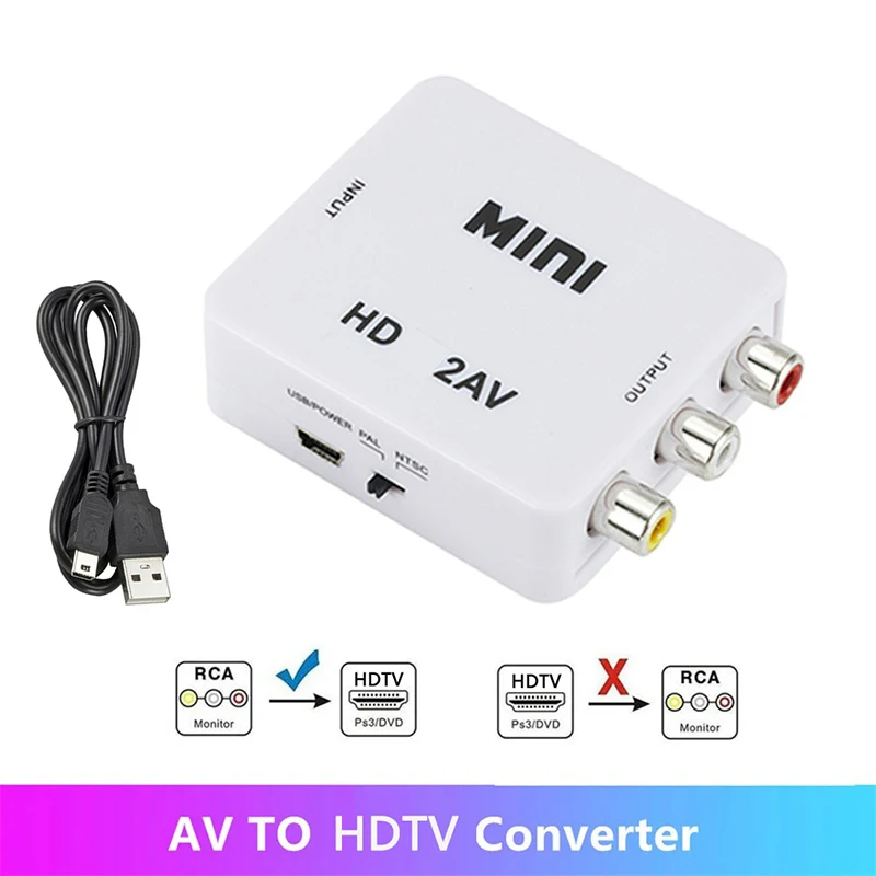 HDMI to RCA Video Composite Converter