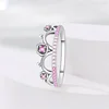Bagues en argent Sterling 2025 originales pour femmes, couronne à nœud papillon, cœur d'amour, mauvais œil, bijoux d'anniversaire, cadeau d'anniversaire, 925