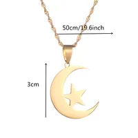 Stainless Steel Islamic Symbol Men Women Islam Muslim Jewelry 2