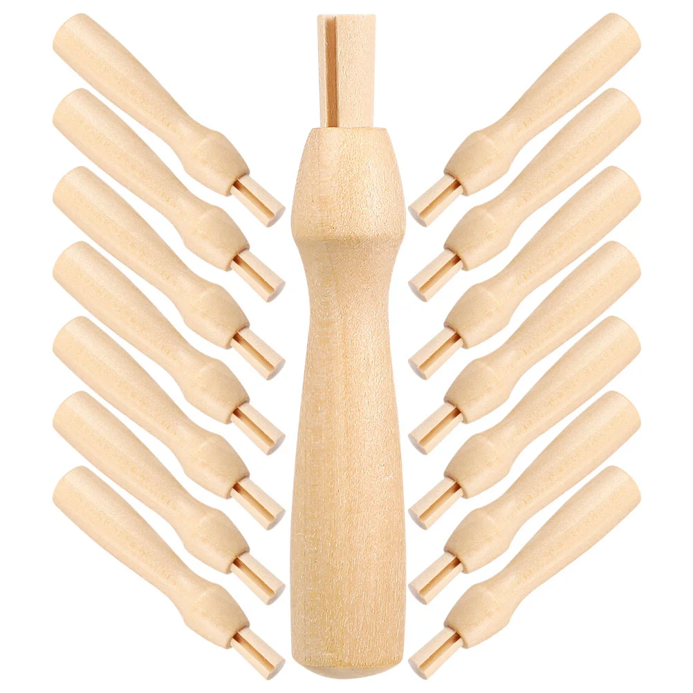Needle Felting Tools Wool Felting Needles Handles Crafts Sewing Needle Handle Kit Felt Diy Package Wooden Handheld 16Pcs